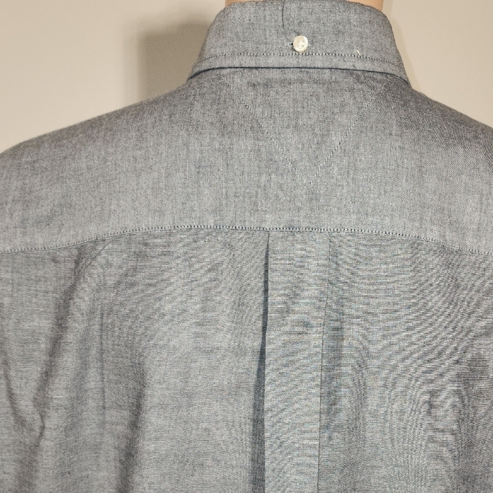 Tommy Hilfiger Blue Short Sleeve Button Down Shirt - Picture 7 of 11